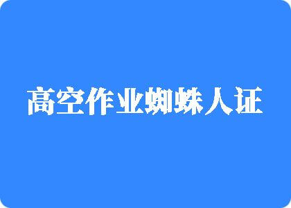 啊啊啊艹我视频高空作业蜘蛛人证